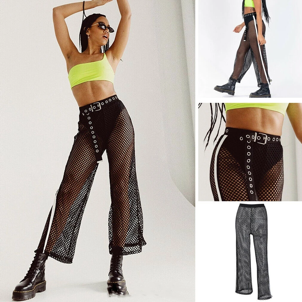 Women High Waist Cover-Ups See Through Flared Leg Mesh Summer Hollow Out Beach Long Loose Pants
Women High Waist Cover-Ups See Through Flared Leg Mesh Summer Hollow Out Beach Long Loose Pants