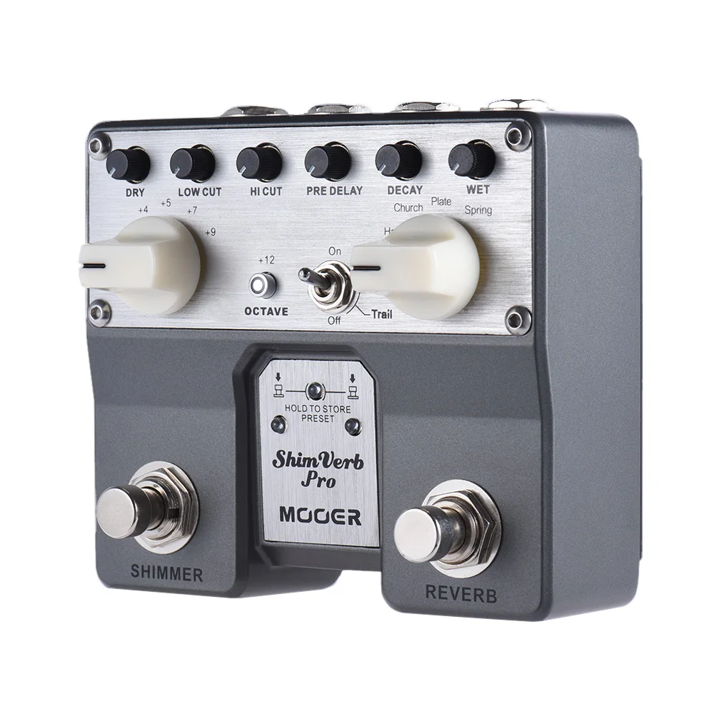 Hot Sale MOOER ShimVerb Pro Digital Reverb Guitar Effect Pedal with Shimmer Effect 5 Reverberation Modes Twin Footswitch
Hot Sale MOOER ShimVerb Pro Digital Reverb Guitar Effect Pedal with Shimmer Effect 5 Reverberation Modes Twin Footswitch