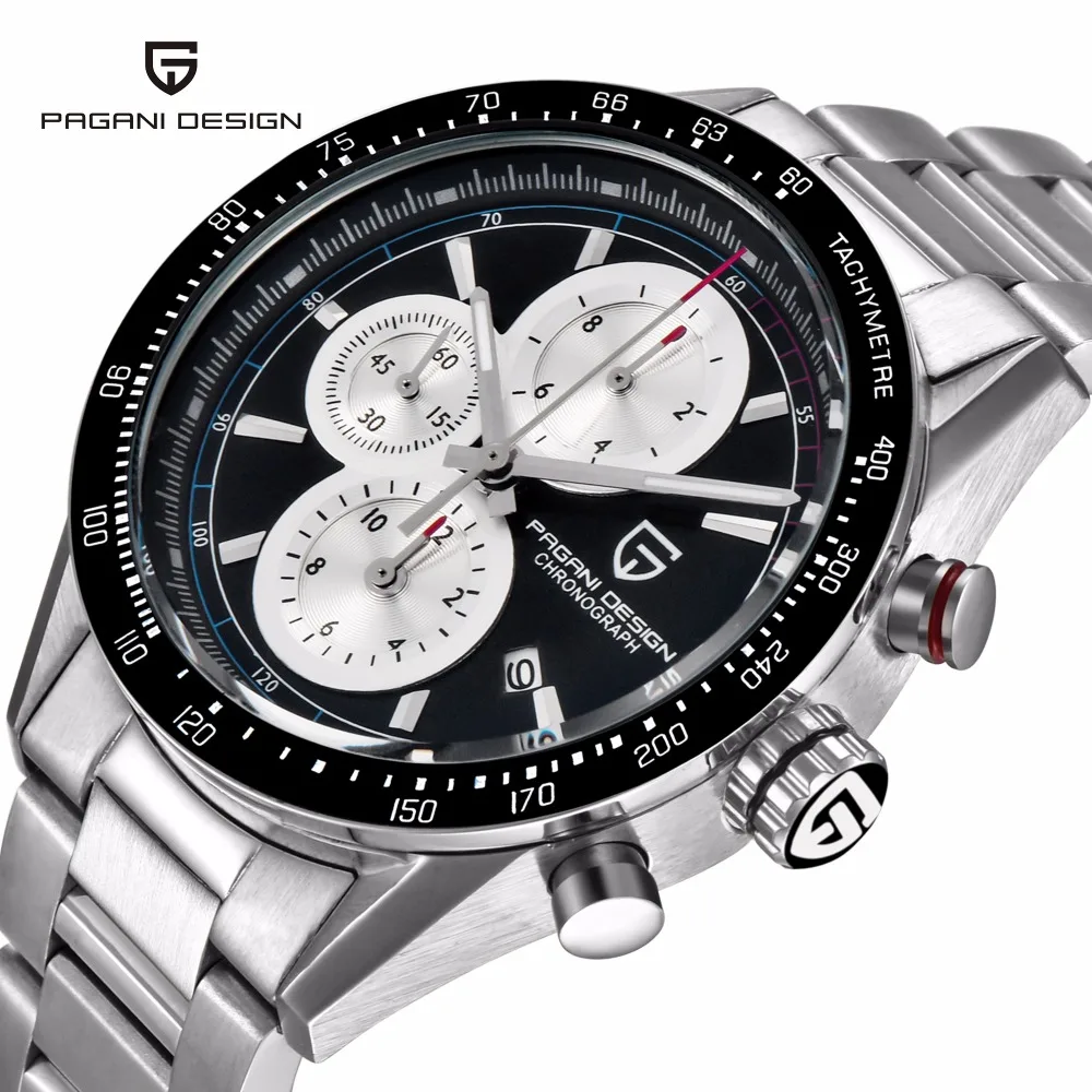 PAGANI DESIGN Fashion Sports Chronograph Quartz Watch Relogio Masculino 2017 Leather&Stainless strap Men's Watches Montre Homme
PAGANI DESIGN Fashion Sports Chronograph Quartz Watch Relogio Masculino 2017 Leather&Stainless strap Men's Watches Montre Homme