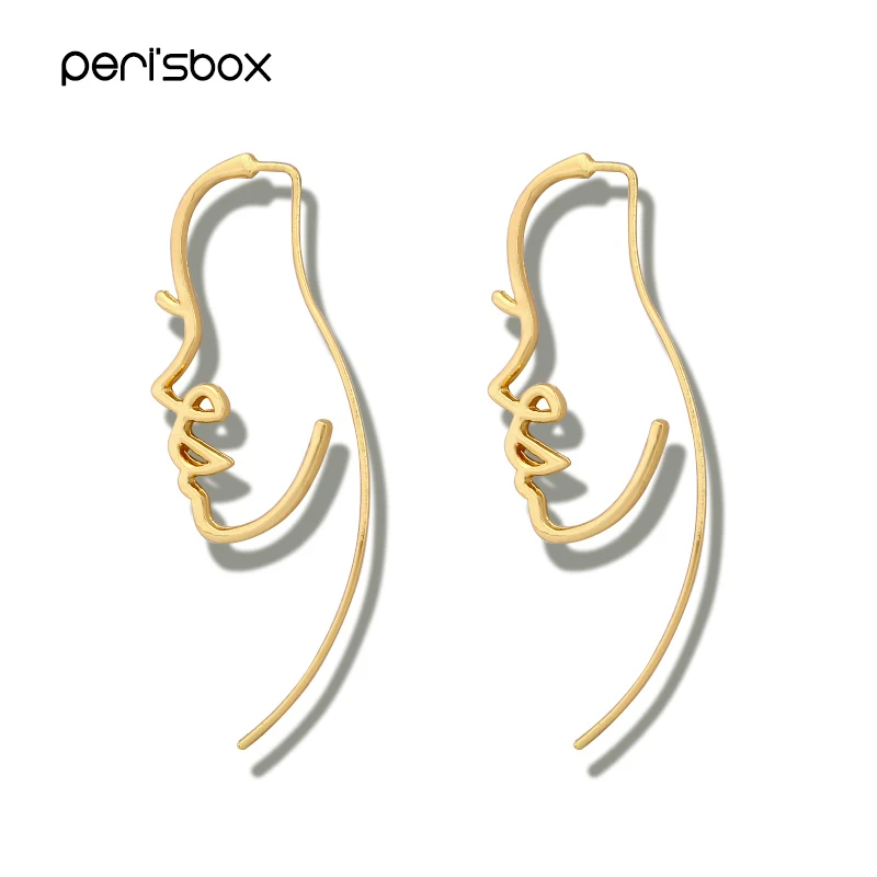 Peri'sBox Vintage Gold Color Characte Profile Earrings for Women Tribal Abstract Face Threader Earrings Artsy Earrings Statement
Peri'sBox Vintage Gold Color Characte Profile Earrings for Women Tribal Abstract Face Threader Earrings Artsy Earrings Statement