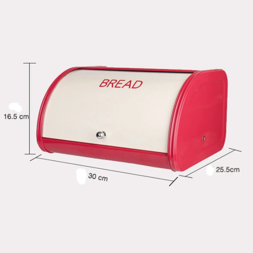 Red Bread Box Countertop Bread Storage Bin Metal Bread Box Food Container Red Bread Box Countertop Bread Storage Bin Metal Bread Box Food Container