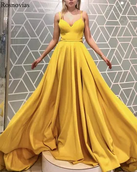 Yellow Side Split Long Prom Dresses 2019 Sexy V Neck Backless Sweep Train Stain Evening Party Dresses Formal Gowns Vestido Cheap
Yellow Side Split Long Prom Dresses 2019 Sexy V Neck Backless Sweep Train Stain Evening Party Dresses Formal Gowns Vestido Cheap