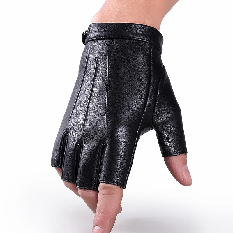 Men/Women Half Finger Genuine Leather Sheepskin Half Finger Gloves Thin Breathable Outdoor Sports Fitness Driving Gloves A57
Men/Women Half Finger Genuine Leather Sheepskin Half Finger Gloves Thin Breathable Outdoor Sports Fitness Driving Gloves A57