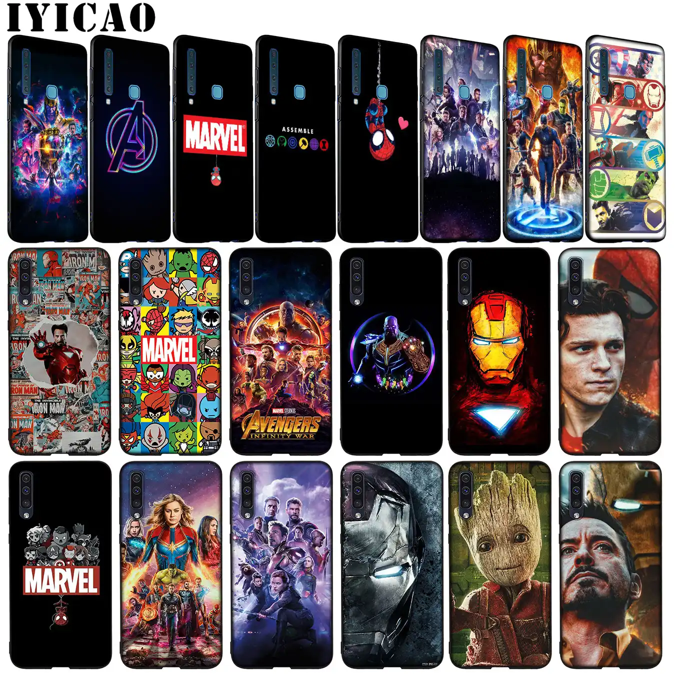 coque samsung a70 iron man