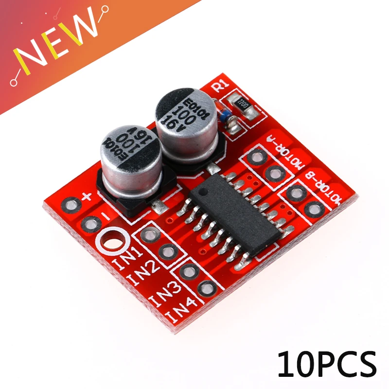 10PCS/lot 1.5A 2-Way MX1508 DC Motor Driver Module PWM Speed Dual H-Bridge Stepper L298N
10PCS/lot 1.5A 2-Way MX1508 DC Motor Driver Module PWM Speed Dual H-Bridge Stepper L298N