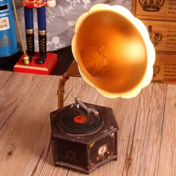 Zakka Shabby Chic Gramophone Resin Handicraft Vintage Home Decor Props Bar Home Decoration Accessories 28*13cm
Zakka Shabby Chic Gramophone Resin Handicraft Vintage Home Decor Props Bar Home Decoration Accessories 28*13cm