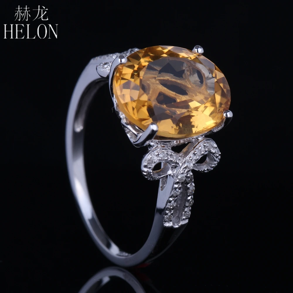 HELON 925 Sterling silver 925 Women's Oval 10x12mm Cut Flawless 4.6CT Genuine Citrine Ring Real Diamonds Engagement Wedding Ring
HELON 925 Sterling silver 925 Women's Oval 10x12mm Cut Flawless 4.6CT Genuine Citrine Ring Real Diamonds Engagement Wedding Ring