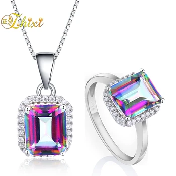 ZHIXI Natural Gemstone Jewelry Sets For Women Fine Jewelry 925 Silver Crystal Necklace Pendant Ring Party Gift Trendy ZXT237DJ
ZHIXI Natural Gemstone Jewelry Sets For Women Fine Jewelry 925 Silver Crystal Necklace Pendant Ring Party Gift Trendy ZXT237DJ