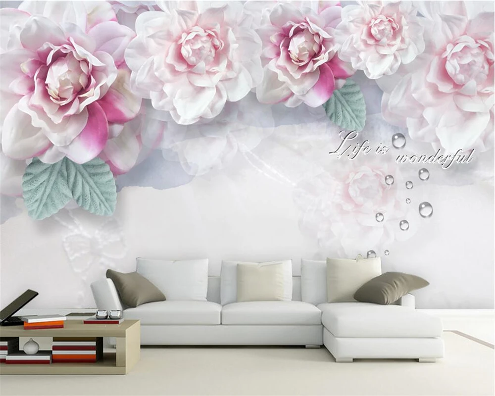 Beibehang Custom wallpaper pastoral three-dimensional silk floral sofa TV background living room bedroom background 3d wallpaper
Beibehang Custom wallpaper pastoral three-dimensional silk floral sofa TV background living room bedroom background 3d wallpaper