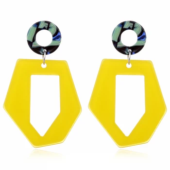 YAOLOGE Acrylic Yellow White Irregular Long Dangle Earrings For Women Hollow Statement 2019 Female Fashion Jewelry Party Gfit
YAOLOGE Acrylic Yellow White Irregular Long Dangle Earrings For Women Hollow Statement 2019 Female Fashion Jewelry Party Gfit