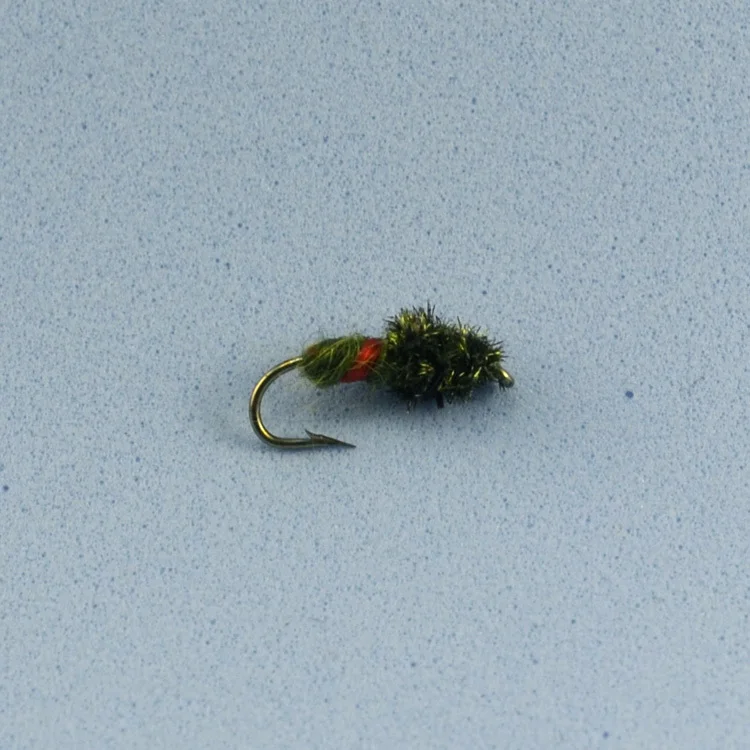 10PCS 12# Peacock Herl Larvae Pupae Nymph Fly for Trout Fishing Free Box Package | Спорт и развлечения