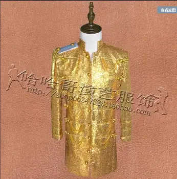S-XXXL 2018 men's clothing Male long section costumes male singer sequined trench host male dj stage singer costumes plus size
S-XXXL 2018 men's clothing Male long section costumes male singer sequined trench host male dj stage singer costumes plus size