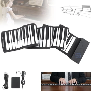 88 Keys Portable USB MIDI Roll Up Piano Electronic Silicone Flexible Keyboard Organ with Sustain Pedal
88 Keys Portable USB MIDI Roll Up Piano Electronic Silicone Flexible Keyboard Organ with Sustain Pedal