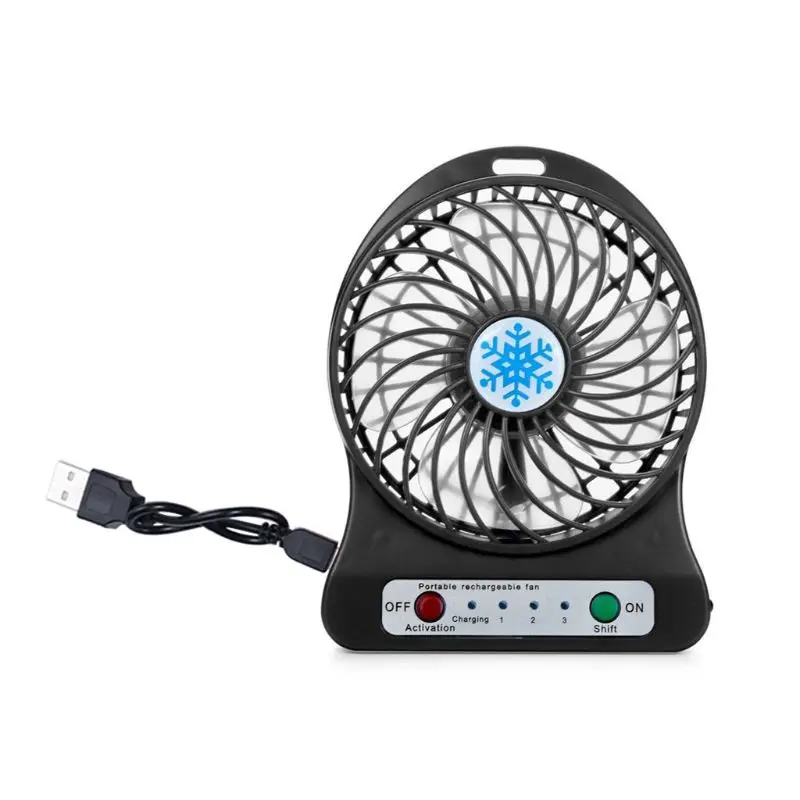 Mini USB Fan Portable Indoor Outdoor Desk Computer Cooling Fan 3 Levels 4 Blades LED Light Emergency Flashlight USB Rechargeable
Mini USB Fan Portable Indoor Outdoor Desk Computer Cooling Fan 3 Levels 4 Blades LED Light Emergency Flashlight USB Rechargeable