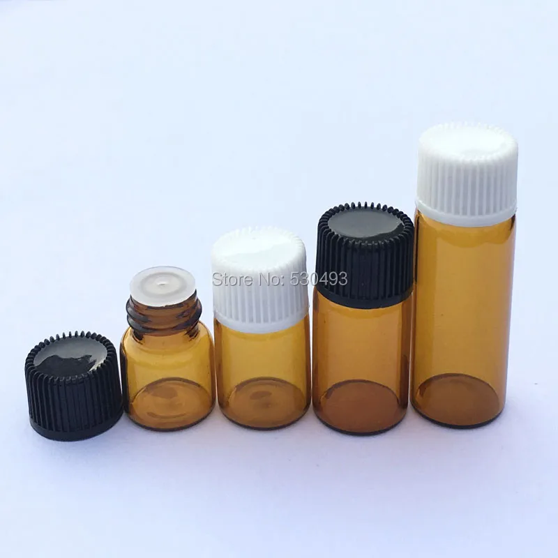 5pcs 1ml 2ml 3ml 5ml Mini Amber Liquid Glass Bottle with Orifice Reducer and Cap Small Essential Oil Vials
5pcs 1ml 2ml 3ml 5ml Mini Amber Liquid Glass Bottle with Orifice Reducer and Cap Small Essential Oil Vials