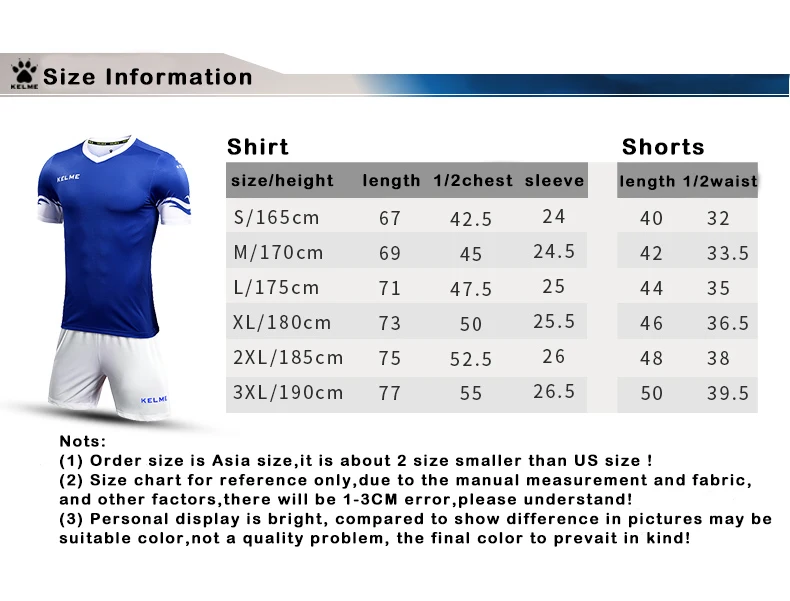 Youth Soccer Jersey Size Chart