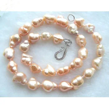Wonderful Real Pearl Jewelry,12-14MM Pink Baroque Natural Freshwater Pearl Necklace,Handmade Lady's Pearl Jewelry
Wonderful Real Pearl Jewelry,12-14MM Pink Baroque Natural Freshwater Pearl Necklace,Handmade Lady's Pearl Jewelry
