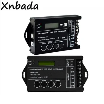 TC420/TC421(WIFI) Time Programmable RGB LED Dimmer Controller DC12V-24V 5Channel Total Output 20A For Led Strip Light Tape
TC420/TC421(WIFI) Time Programmable RGB LED Dimmer Controller DC12V-24V 5Channel Total Output 20A For Led Strip Light Tape