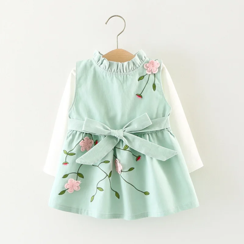 Autumn Baby Girls Cotton Long Sleeve T-shirt Tops + Floral Bow Cute Sundress Kids Infant 2Pcs Dresses vestidos roupas de bebe
Autumn Baby Girls Cotton Long Sleeve T-shirt Tops + Floral Bow Cute Sundress Kids Infant 2Pcs Dresses vestidos roupas de bebe