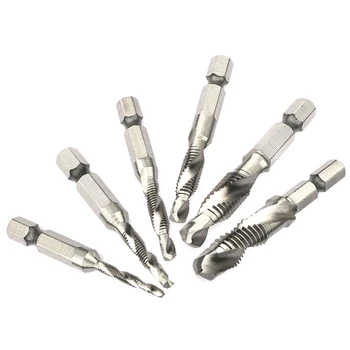 HSS Drill Bits Metric Thread Spiral Screw M3 M4 M5 M6 M8 M10 HSS Drill Bit Tap 1/4" Countersink Hex Shank Bits Set Power Tools
HSS Drill Bits Metric Thread Spiral Screw M3 M4 M5 M6 M8 M10 HSS Drill Bit Tap 1/4" Countersink Hex Shank Bits Set Power Tools
