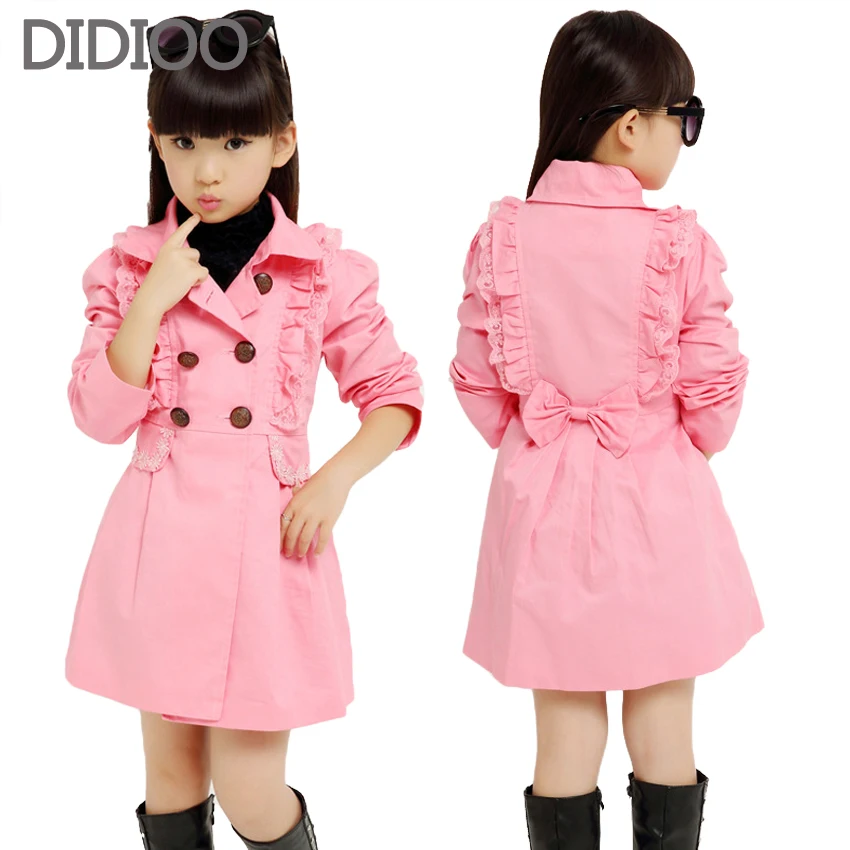 Big Girls Trench Coats Long Cotton Jackets For Girls Outerwear Lace Double Breasted Girls Windbreaker Spring Autumn Kids Clothes
Big Girls Trench Coats Long Cotton Jackets For Girls Outerwear Lace Double Breasted Girls Windbreaker Spring Autumn Kids Clothes