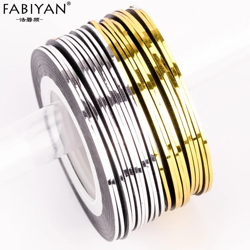 10pcs Silver+10pcs Gold Striping Tape Line Nail Art Stickers DIY Design Manicure Decals Self adhesive 3D Tips Tools Rolls
10pcs Silver+10pcs Gold Striping Tape Line Nail Art Stickers DIY Design Manicure Decals Self adhesive 3D Tips Tools Rolls