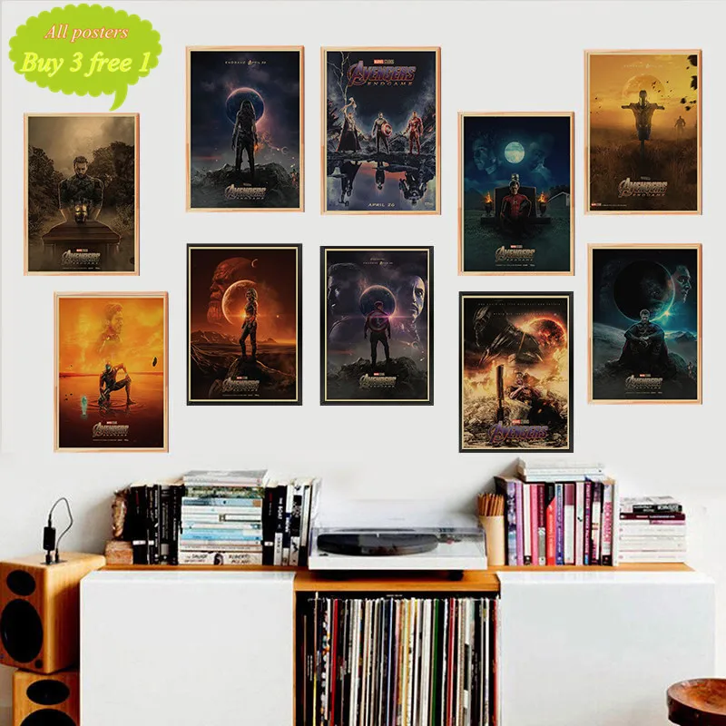2019 Avengers Endgame Marvel Movie Kraft Paper Poster vintage Poster and Prints home Cafe Room Wall Sticker
2019 Avengers Endgame Marvel Movie Kraft Paper Poster vintage Poster and Prints home Cafe Room Wall Sticker