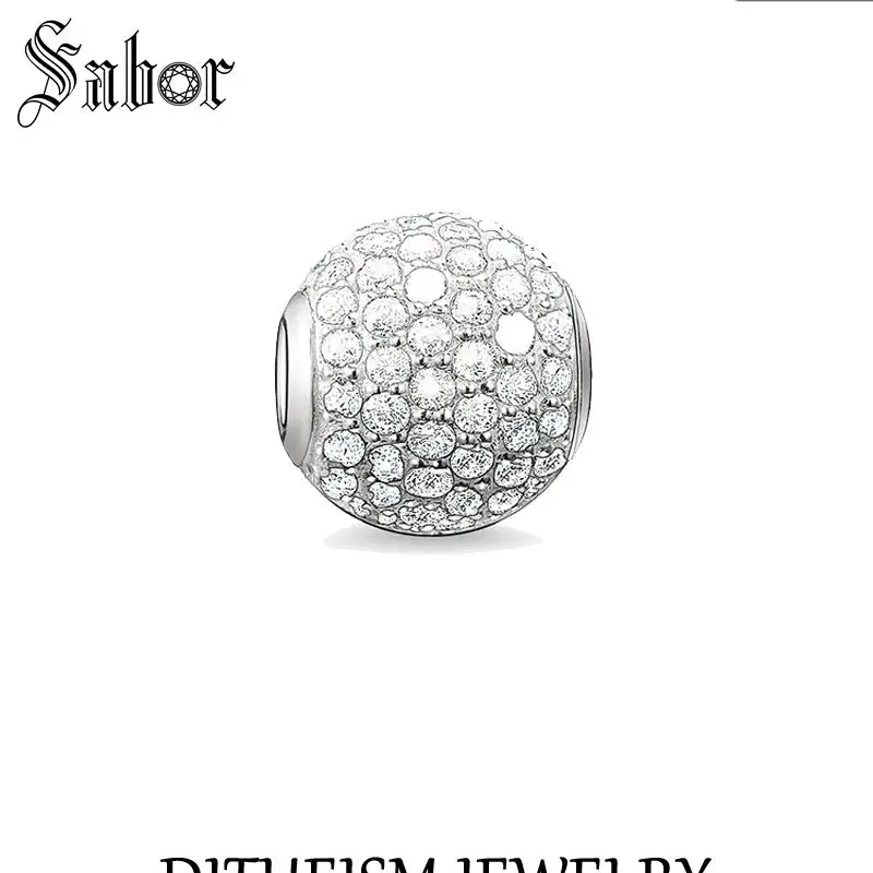 mens DIY Beads White CZ Pave Charm 2019 Fashion 925 Sterling Silver Jewelry Gift Women Men Fit Bracelets Necklace jewellery
mens DIY Beads White CZ Pave Charm 2019 Fashion 925 Sterling Silver Jewelry Gift Women Men Fit Bracelets Necklace jewellery