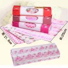 50pcs Wax Paper Waterproof Food Wrapping Paper Greaseproof Baking Sheet Soap Packaging Paper