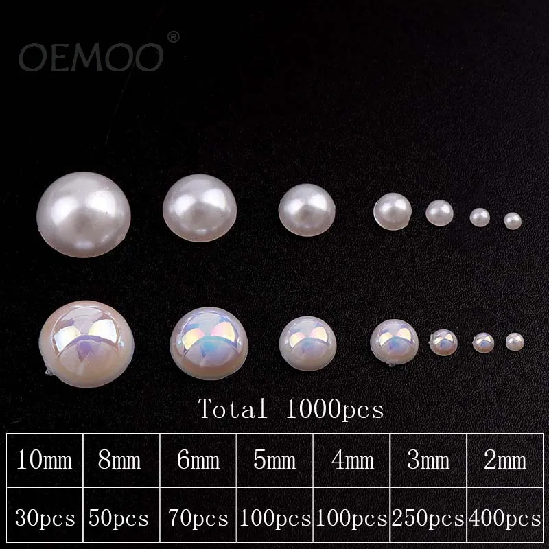 1000pcs White Half Round Flat back Pearls mix sizes 2 3 4 5 6 8 10 mm ABS imitation fashion beads to DIY nail art
1000pcs White Half Round Flat back Pearls mix sizes 2 3 4 5 6 8 10 mm ABS imitation fashion beads to DIY nail art