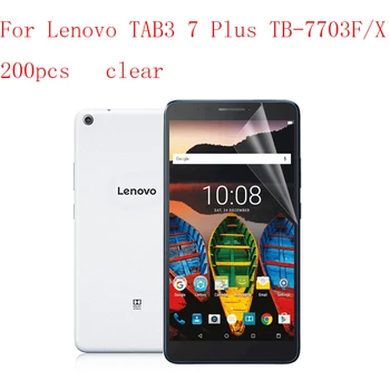Transparent Tablet LCD film Screen Protector for Lenovo TAB3 7 Plus TB-7703F/X 9H Anti-scratch without retail packing 200pcs/lot
Transparent Tablet LCD film Screen Protector for Lenovo TAB3 7 Plus TB-7703F/X 9H Anti-scratch without retail packing 200pcs/lot
