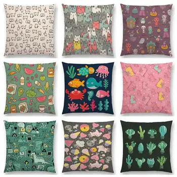 Hot Sale Cute Cats Family Lovely Kitty Cactuses Succulents Sea Fish Unicorn Dinosaur Happy Halloween Cushion Sofa Throw Pillow
Hot Sale Cute Cats Family Lovely Kitty Cactuses Succulents Sea Fish Unicorn Dinosaur Happy Halloween Cushion Sofa Throw Pillow