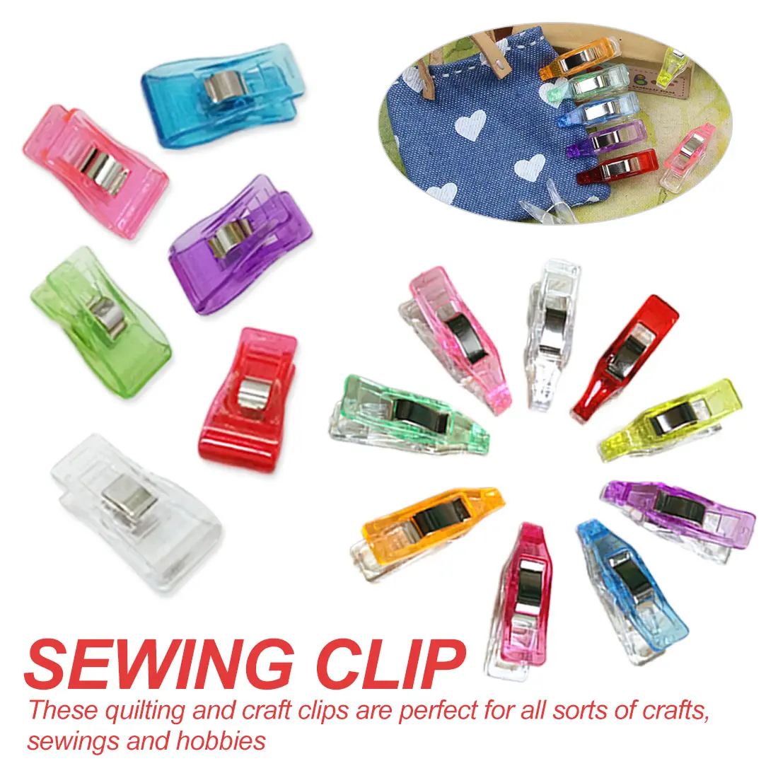 20/50PCS Colorful DIY Patchwork Plastic Wonder Clothing Clips Holder For Fabric Quilting Craft Sewing Knitting Garment Clips
20/50PCS Colorful DIY Patchwork Plastic Wonder Clothing Clips Holder For Fabric Quilting Craft Sewing Knitting Garment Clips