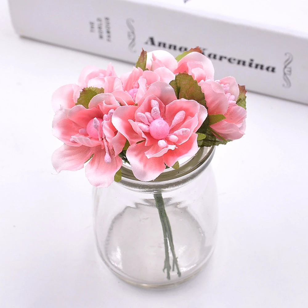 Silk Flower 6pcs/lot Artificial Flower Wedding Car Home Decoration Bride Bouquet handmade simulation artificial cherry blossom
Silk Flower 6pcs/lot Artificial Flower Wedding Car Home Decoration Bride Bouquet handmade simulation artificial cherry blossom