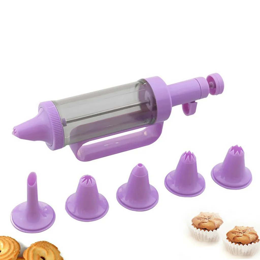 Cookies Press Cutter Baking Tools Cookie Biscuits Press Machine Kitchen Tool Bakeware With Six-piece set3.353
Cookies Press Cutter Baking Tools Cookie Biscuits Press Machine Kitchen Tool Bakeware With Six-piece set3.353