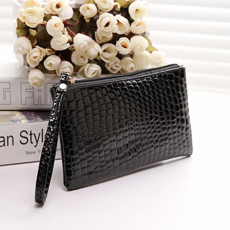 Fashion Luxury Brand Black Women Wallets Crocodile Leather Wallet Female Coin Purse Wallet Women Wristlet Money Bag Makeup Bag
Fashion Luxury Brand Black Women Wallets Crocodile Leather Wallet Female Coin Purse Wallet Women Wristlet Money Bag Makeup Bag