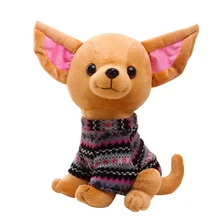 Plush-Toy Chihuahua Dog Animal-Doll Simulation Birthday-Gift Stuffed Girls Cute Kawaii
