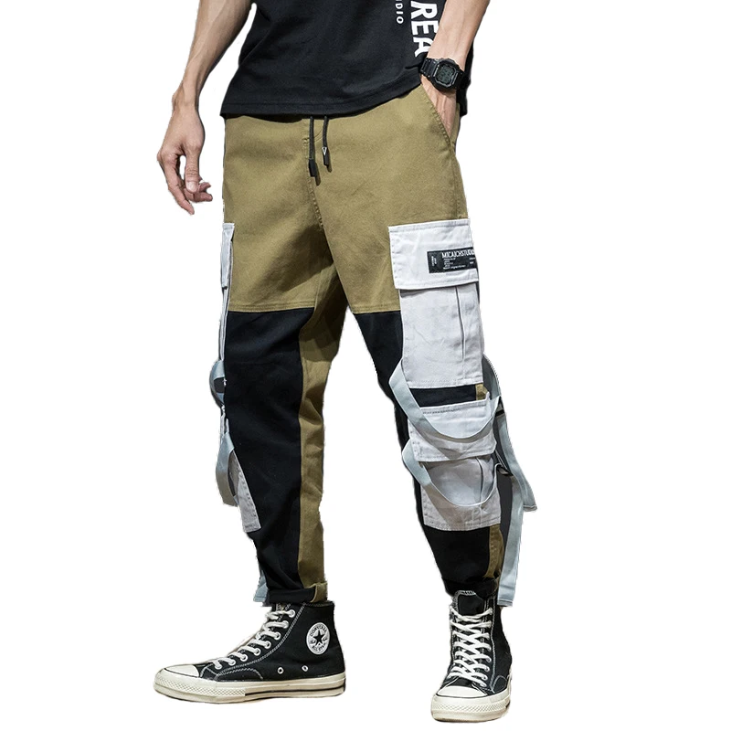 ABOORUN Men's Fashion Harem Joggers Hip Hop Patchwork Cargo Pants Streetwear Long Pencil Trousers for Male R646
ABOORUN Men's Fashion Harem Joggers Hip Hop Patchwork Cargo Pants Streetwear Long Pencil Trousers for Male R646