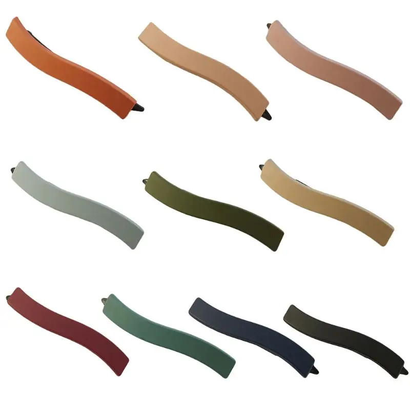 Korean Frosted Scrub Resin Hair Clips Women Plain Solid Color Geometric Wave Shape Hairpins Side Bangs Styling Hair Accessories
Korean Frosted Scrub Resin Hair Clips Women Plain Solid Color Geometric Wave Shape Hairpins Side Bangs Styling Hair Accessories