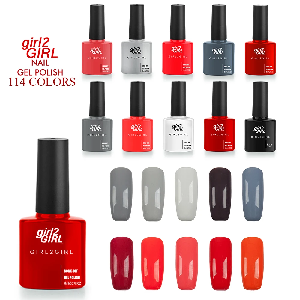 girl2GIRL Gel varnish 114 Beauty Colors High Quality Long-lasting 8 ML Soak-off NAIL GEL POLISH NEW SEASON HOT SALE
girl2GIRL Gel varnish 114 Beauty Colors High Quality Long-lasting 8 ML Soak-off NAIL GEL POLISH NEW SEASON HOT SALE