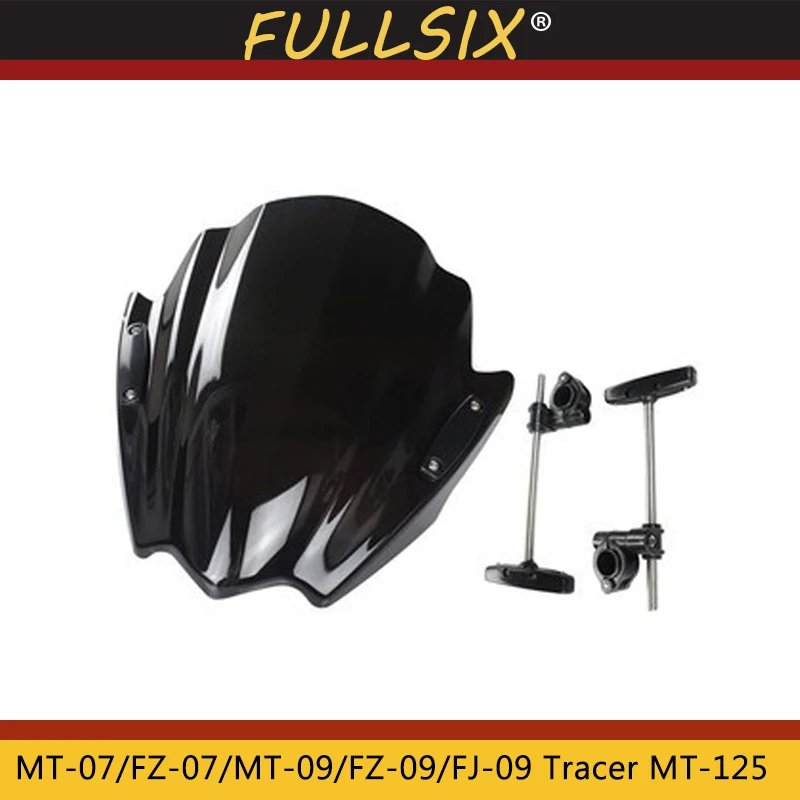 Мотоциклетное ветровое стекло Viser козырек Переднее для Yamaha MT 07 MT07 FZ 09 MT09 FJ Tracer 125