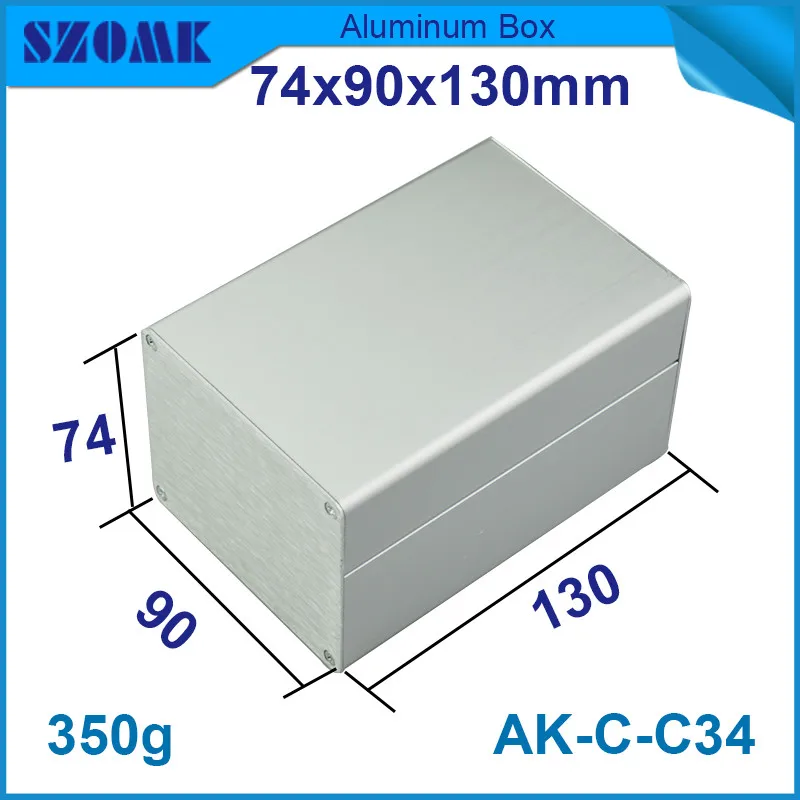 1 piece szomk aluminium extrusion profiles silvery switch box for electronics 74*90*130mm
1 piece szomk aluminium extrusion profiles silvery switch box for electronics 74*90*130mm