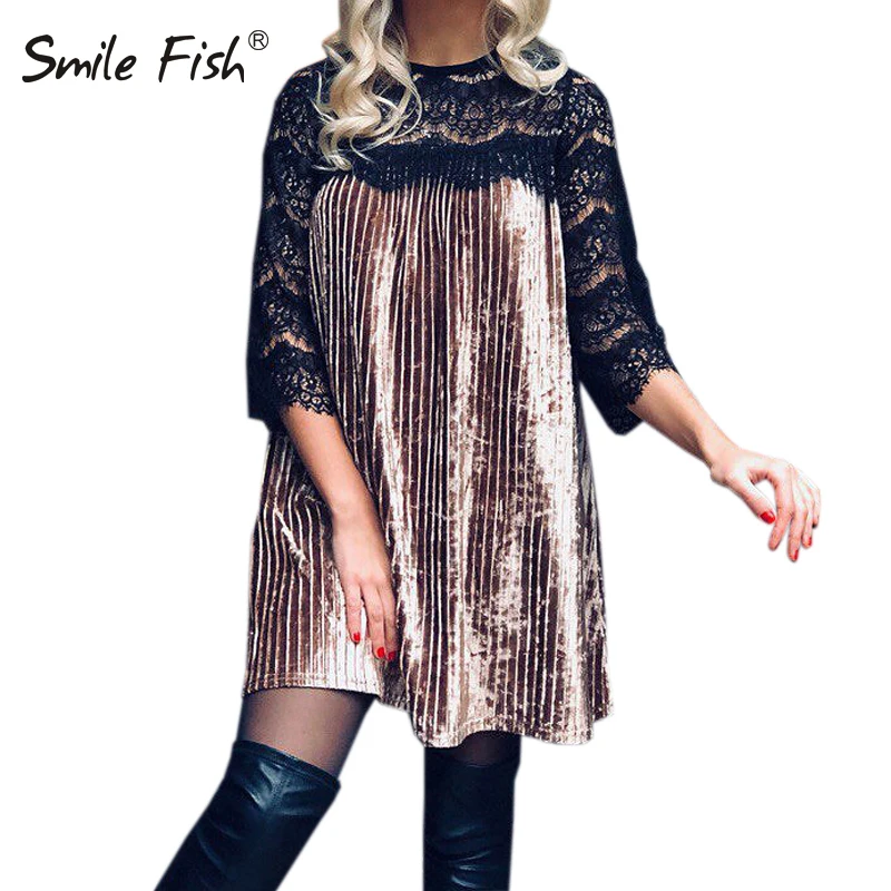 Diamond Velvet Dress Half Sleeve Mini Sweet Cute Women Pleated Lace Party Dress Female Loose Casual Spring Plus Size GV176
Diamond Velvet Dress Half Sleeve Mini Sweet Cute Women Pleated Lace Party Dress Female Loose Casual Spring Plus Size GV176
