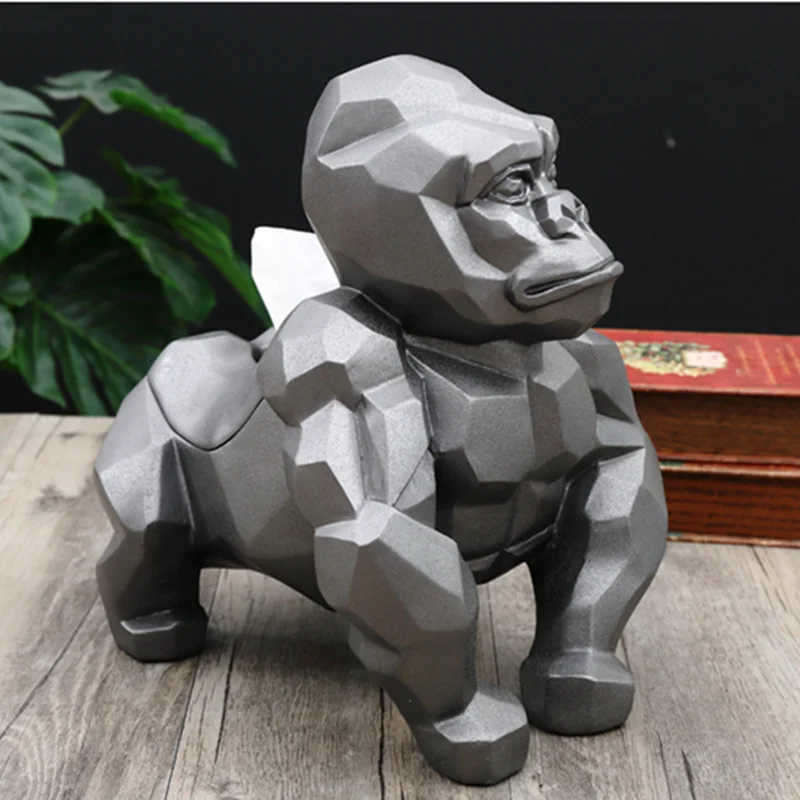 Creative Geometry Gorilla Tissue Holder Cassette Orangutan Paper Holder Pumping Tray Living Room Decoration Best Gift
Creative Geometry Gorilla Tissue Holder Cassette Orangutan Paper Holder Pumping Tray Living Room Decoration Best Gift