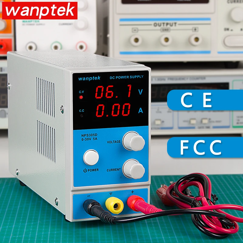 Wanptek Laboratory DC Variable Power Supply 30V 10A Digital Display Adjustable Switching Voltage Regulators For Phone Repair
Wanptek Laboratory DC Variable Power Supply 30V 10A Digital Display Adjustable Switching Voltage Regulators For Phone Repair