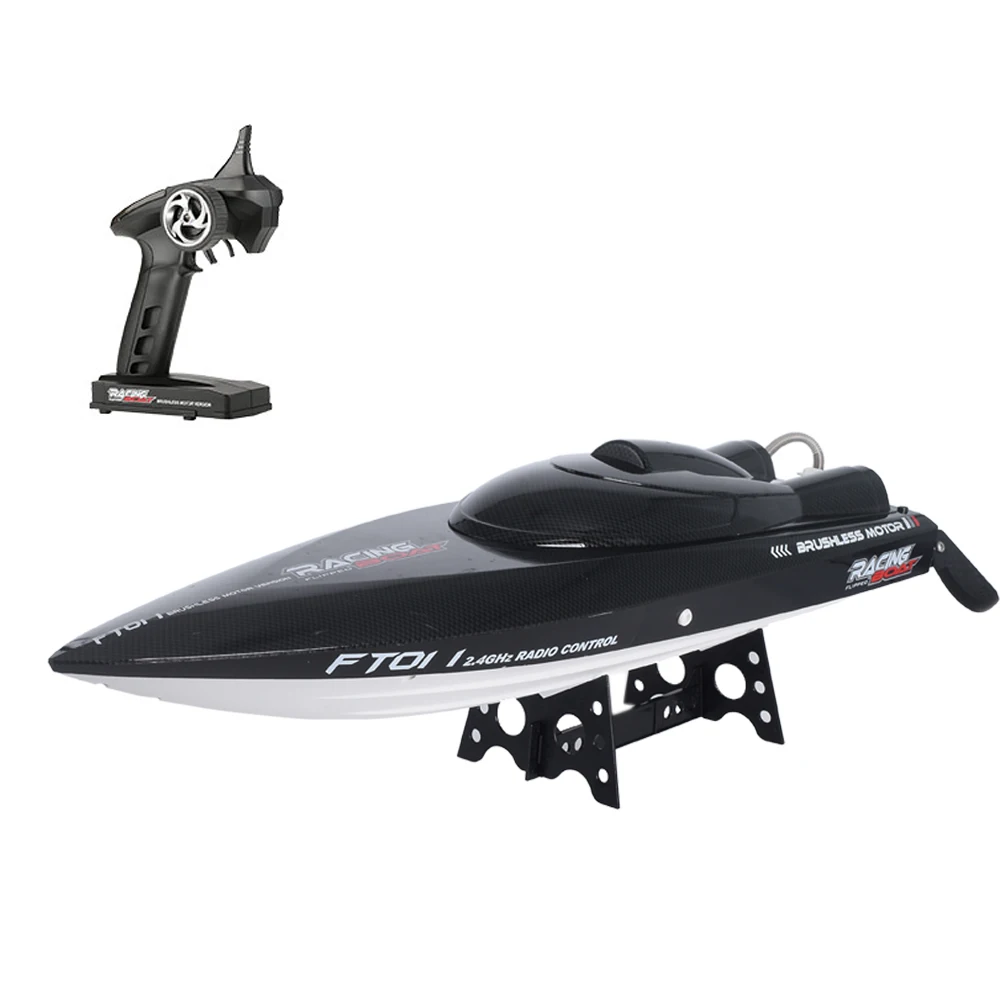 

FT011 2.4G Racing RC Boat 55km/H High Speed Brushless Motor Water Cooling System 4Channels Speedboat Christmas Gift