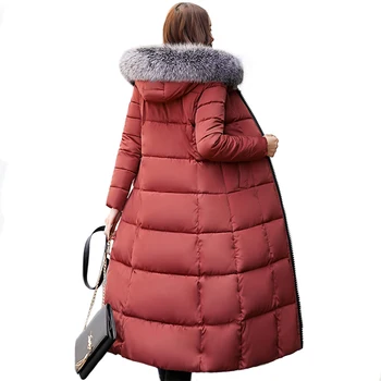 High Quality 2019 Women Winter Jacket Hooded With Fur Cotton Padded Warm Thicken Womens Coat X-Long Parka Female Camperas Mujer
High Quality 2019 Women Winter Jacket Hooded With Fur Cotton Padded Warm Thicken Womens Coat X-Long Parka Female Camperas Mujer