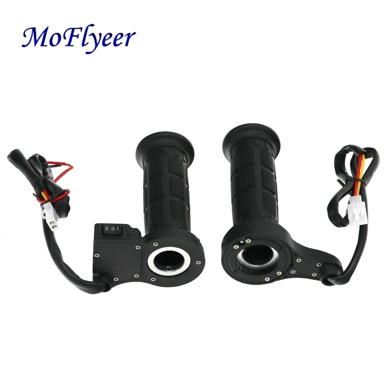 MoFlyeer Motorcycle 1Pair Electric Hot Grips 12V 22mm Heated Handlebar Grip Motor Tricycle With Bar End Plugs
MoFlyeer Motorcycle 1Pair Electric Hot Grips 12V 22mm Heated Handlebar Grip Motor Tricycle With Bar End Plugs