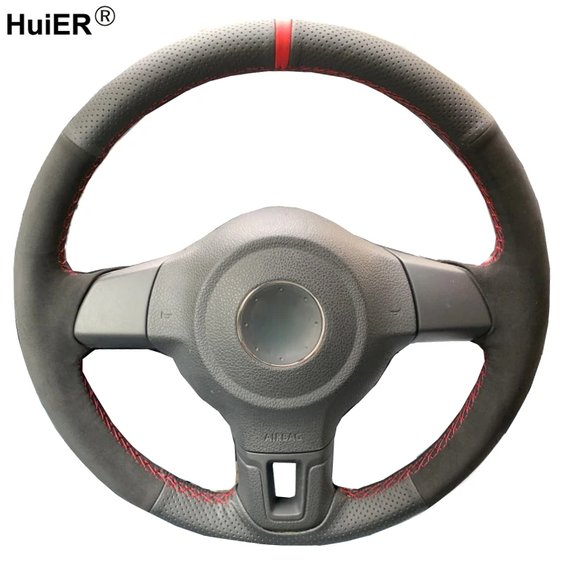 Hand Sewing Car Steering Wheel Cover Suede Leather For Volkswagen VW Golf 6 Mk6 Polo Sagitar Bora Santana Jetta MK5 2010-2013
Hand Sewing Car Steering Wheel Cover Suede Leather For Volkswagen VW Golf 6 Mk6 Polo Sagitar Bora Santana Jetta MK5 2010-2013