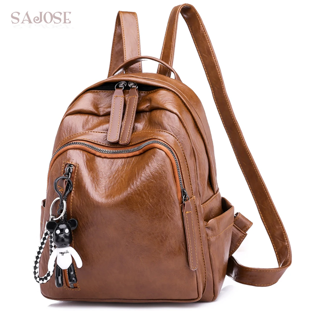 Women Pu Leather Fashion Backpacks Backpack School Bags Teenager For Girl Lady Shoulder Bag High Quality Cute Bear Student Bag
Women Pu Leather Fashion Backpacks Backpack School Bags Teenager For Girl Lady Shoulder Bag High Quality Cute Bear Student Bag